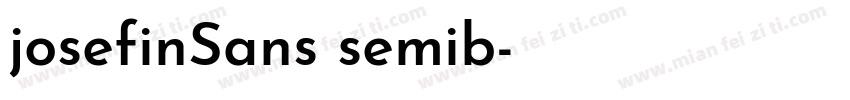 josefinSans semib字体转换